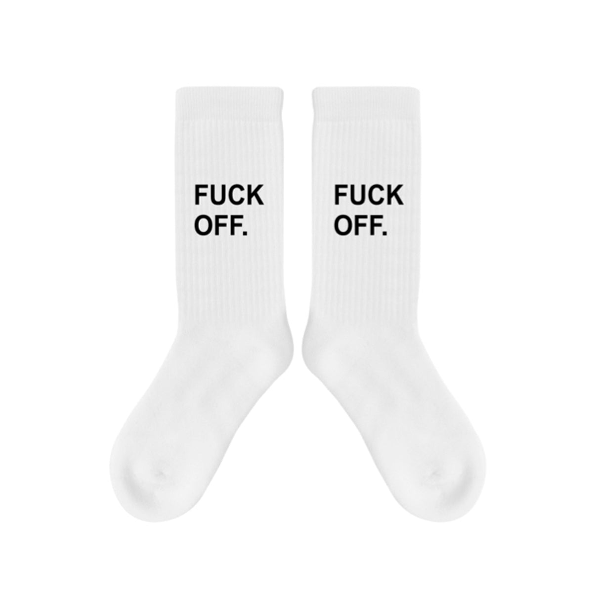 Magic Socks White - Fuck Off