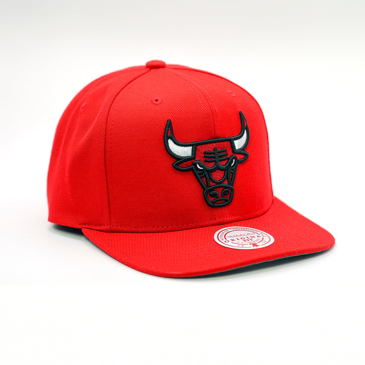 Cappello Mitchell & Ness - Chicago Bulls Rosso con Visiera Piatta