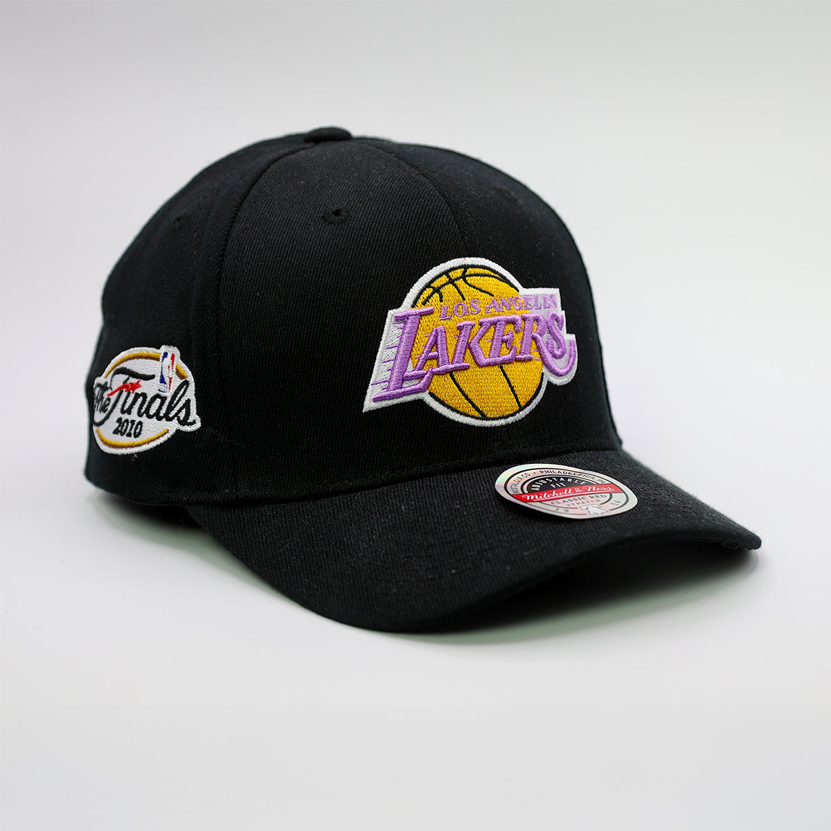 Cappello Mitchell & Ness - Los Angeles Lakers Nero con Patch The Finals 2010