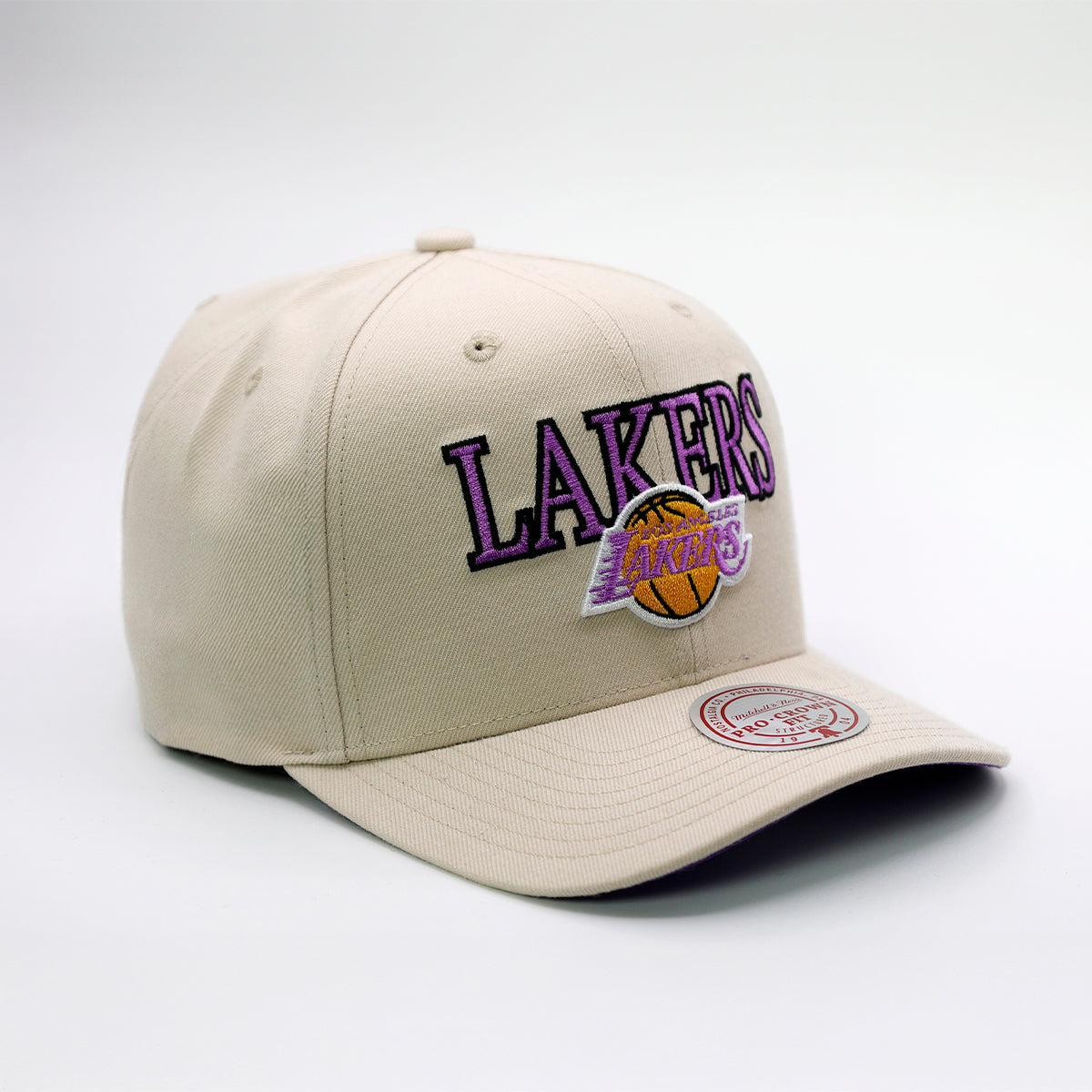 Cappello Mitchell & Ness - Los Angeles Lakers Off White/Viola